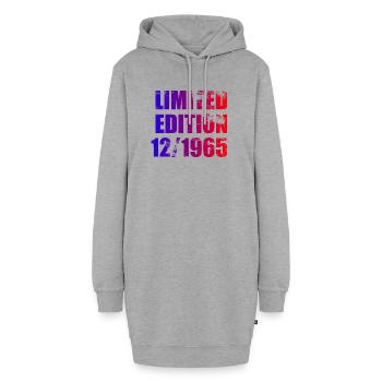 60e anniversaire Edition Limitée 12/1965 - Sweat-shirt à capuche long Femme - gris chiné - Devant