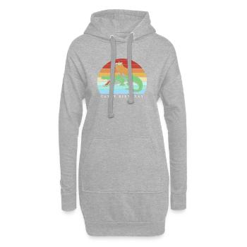 Joyeux anniversaire Capybara Joyeux anniversaire - Sweat-shirt à capuche long Femme - gris chiné - Devant
