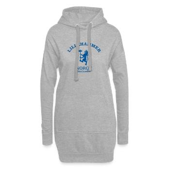 Lillehammer Norway Norwegen - Hoodie-Kleid - Grau meliert - Vorne