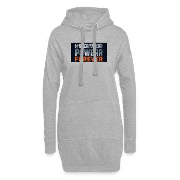 Truck Power für immer verzweifelt - Hoodie-Kleid - Grau meliert - Vorne