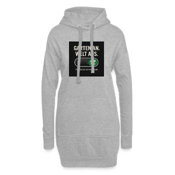 Jardin en marche. Monde en fin de vie. Le pouvoir de la nature - Sweat-shirt à capuche long Femme - gris chiné - Devant
