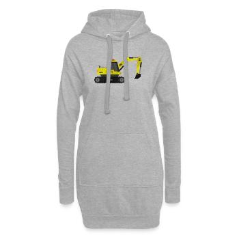 Bagger - Hoodie-Kleid - Grau meliert - Vorne