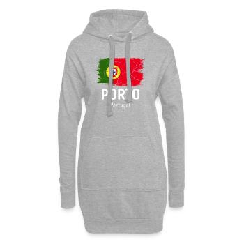 Porto - Hoodie-Kleid - Grau meliert - Vorne