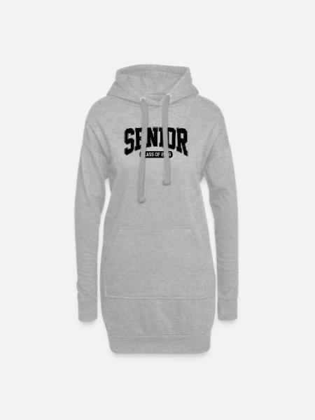 Abschlussjahrgang 2026 - Hoodie-Kleid - Grau meliert