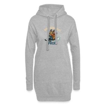 Wintermodus Profi - Hoodie-Kleid - Grau meliert - Vorne