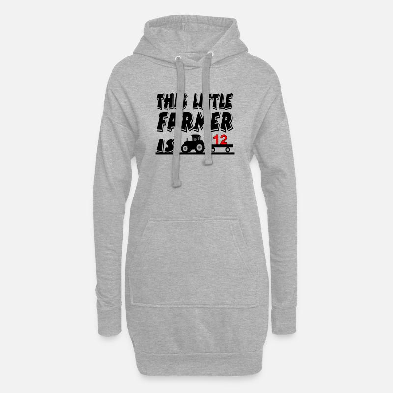 Bauer - Hoodie-Kleid - Grau meliert