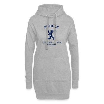 Zwolle Nederland Netherlands - Hoodie-Kleid - Grau meliert - Vorne