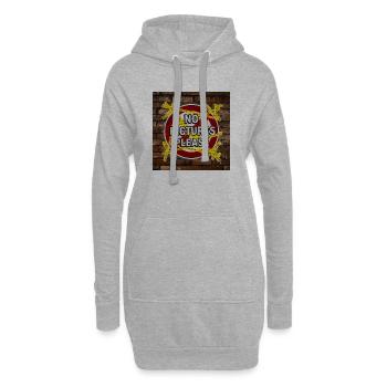 Bitte keine Fotos - Hoodie-Kleid - Grau meliert - Vorne