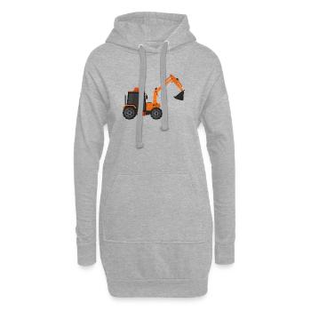 Bagger - Hoodie-Kleid - Grau meliert - Vorne