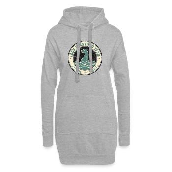 Loch Ness Feldteam Lustiges Kryptid Loch Ness - Hoodie-Kleid - Grau meliert - Vorne