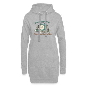 Je ne peux pas être adulte aujourd’hui chaos - Sweat-shirt à capuche long Femme - gris chiné - Devant