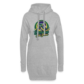 Brasilianische Jiu-Jitsu-Kampfkünste - Hoodie-Kleid - Grau meliert - Vorne