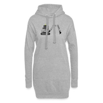 Bagger - Hoodie-Kleid - Grau meliert - Vorne