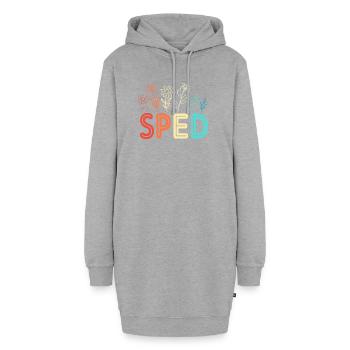 Pédagogue en éducation spécialisée - Sweat-shirt à capuche long Femme - gris chiné - Devant