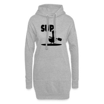 SUP Gans Wassersport Paddeln - Hoodie-Kleid - Grau meliert - Vorne