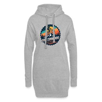 Dirt Commando Vétéran de VTT - Sweat-shirt à capuche long Femme - gris chiné - Devant