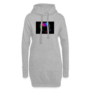 Trickster Too süßes Poster - Hoodie-Kleid - Grau meliert - Vorne