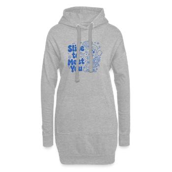 Slice to Meet You – Pizza Chef - Sweat-shirt à capuche long Femme - gris chiné - Devant