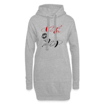 Danke - Hoodie-Kleid - Grau meliert - Vorne