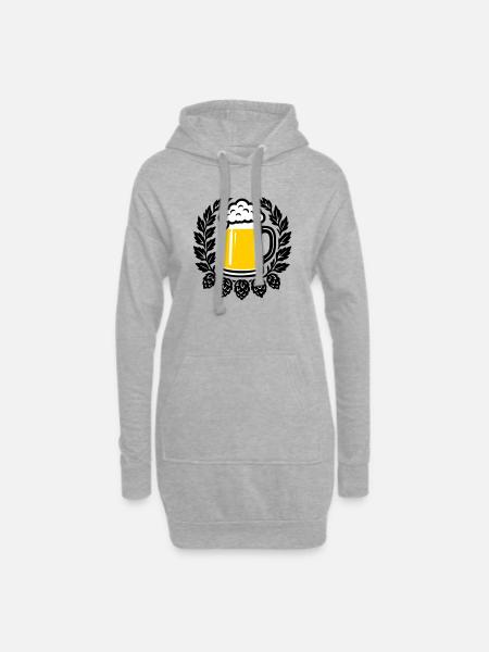 Bahre - Hoodie-Kleid - Grau meliert