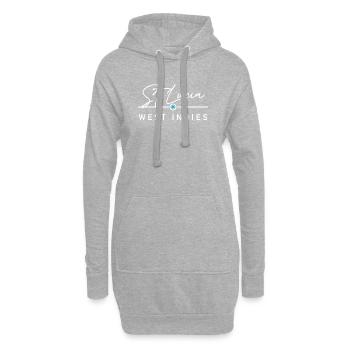 Sainte-Lucie - Antilles - Caraïbes - Sweat-shirt à capuche long Femme - gris chiné - Devant