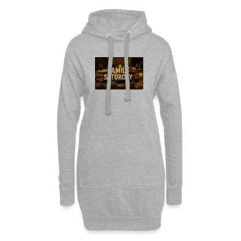 Familienabendessen am Samstag - Hoodie-Kleid - Grau meliert - Vorne