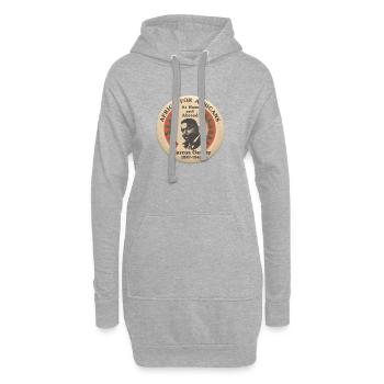 L’Afrique pour les Africains Marcus Garvey 1887-1940 Racines - Sweat-shirt à capuche long Femme - gris chiné - Devant
