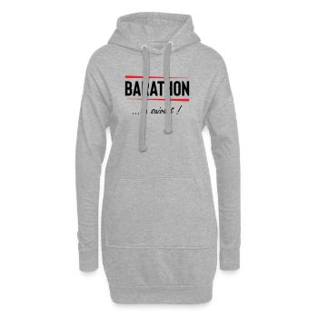 Barathon au suivant ! Alcool  - Sweat-shirt à capuche long Femme - gris chiné - Devant
