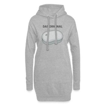 Originale DDR Brotbüchse - Hoodie-Kleid - Grau meliert - Vorne