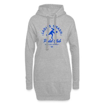 Logo féminin du club de padel - Sweat-shirt à capuche long Femme - gris chiné - Devant