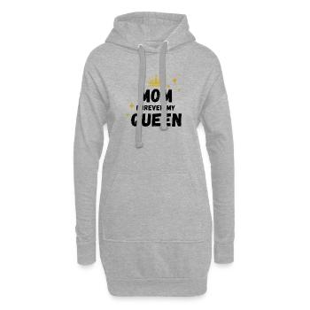 Mama, für immer, meine Königin - Hoodie-Kleid - Grau meliert - Vorne