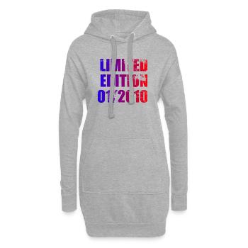 16e anniversaire Édition limitée 01/2010 - Sweat-shirt à capuche long Femme - gris chiné - Devant