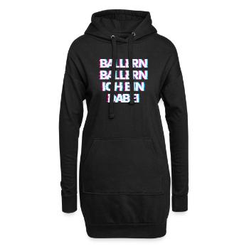Hardtekk Tekk - Hoodie-Kleid - Schwarz - Vorne