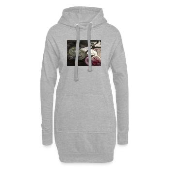 Evolutionary Clock - Hoodie-Kleid - Grau meliert - Vorne