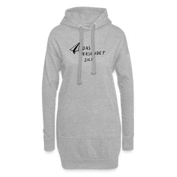 Ceci est envoyé - Sweat-shirt à capuche long Femme - gris chiné - Devant
