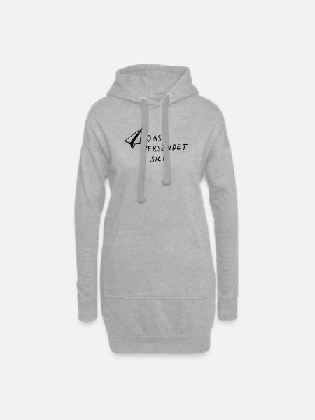 This is sent - Hoodie Dress - heather grey