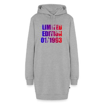 33e anniversaire Édition Limitée 01/1993 - Sweat-shirt à capuche long Femme - gris chiné - Devant