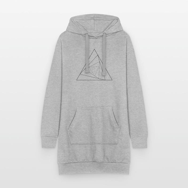 Triangular triangle Hoodie Dress