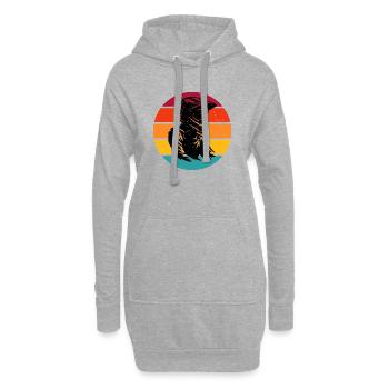 Ambiances de motocross pour le motocross - Sweat-shirt à capuche long Femme - gris chiné - Devant