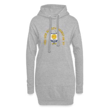 The Sun Always Shines On TV Retro Spruch - Hoodie-Kleid - Grau meliert - Vorne