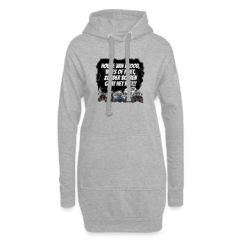 Boerenprotest_tshirt_NL - Hoodie-Kleid - Grau meliert - Vorne