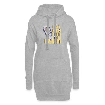 Je me sens défoncé puis je prends de l’insuline, drôle de diabète, art - Sweat-shirt à capuche long Femme - gris chiné - Devant