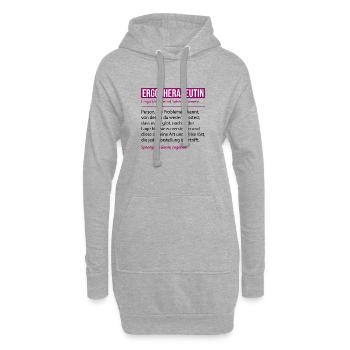 Ergotherapeutin Definition Lustiges Beruf Geschenk - Hoodie-Kleid - Grau meliert - Vorne