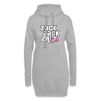 Zack Zack Zack - Hoodie-Kleid - Grau meliert - Vorne