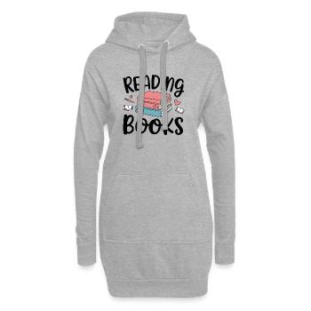 ` - Sweat-shirt à capuche long Femme - gris chiné - Devant