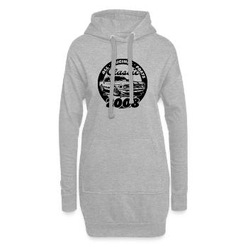 18e anniversaire - Classic Musclecar 01/2008 - Sweat-shirt à capuche long Femme - gris chiné - Devant