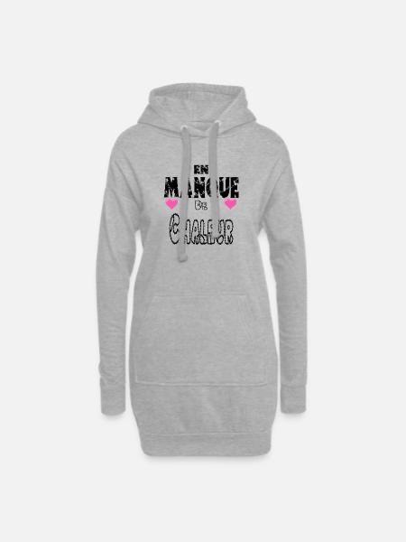 In Need of Heat - Hoodie Dress - heather grey