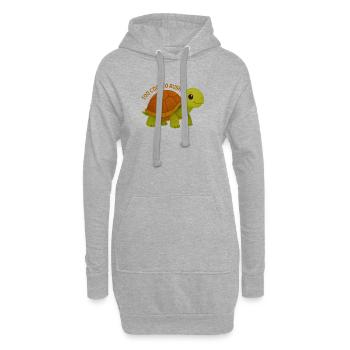Trop cool pour précipiter Tortue - Sweat-shirt à capuche long Femme - gris chiné - Devant