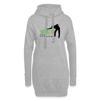 Snooker – Lasst uns die Jungs auf die Bühne bringen - Hoodie-Kleid - Grau meliert - Vorne