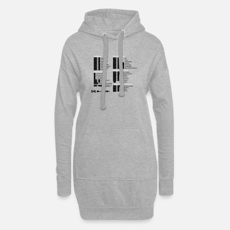 SL Shortcuts Mac – Cmd Pro! Content Creator - Hoodie Dress - heather grey
